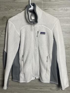 Patagonia Jacket Womens M Gray R2 Full Zip Fleece Sweater